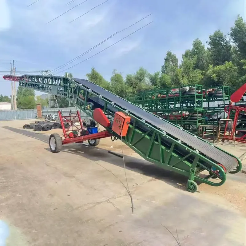 Flat Head Telescopic Conveyor Special for Containers - Belt Conveyor - bmy.julongguang.com